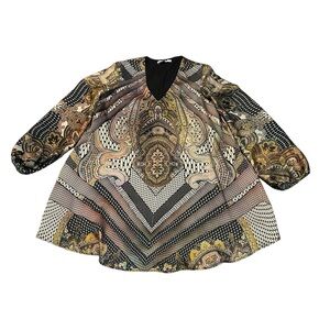 LAVENDER BROWN long sleeve shirt dress